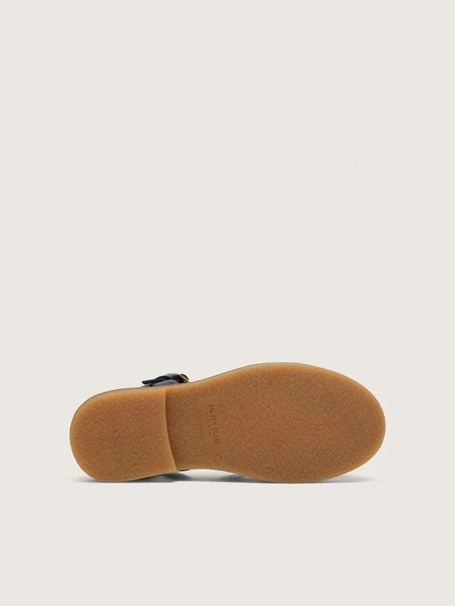 Sandalias Young Maxime de piel azul marino