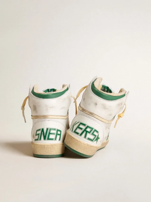 Sky-Star en piel blanca con estrella de piel verde