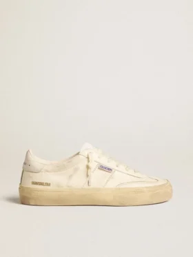Soul Star en piel napa blanca con estrella de piel blanca