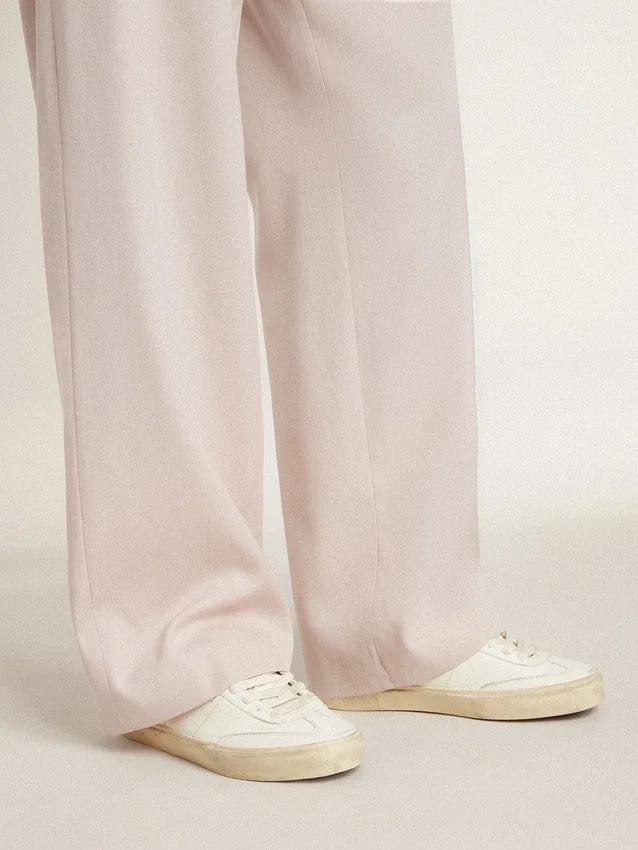 Soul Star en piel napa blanca con estrella de piel blanca
