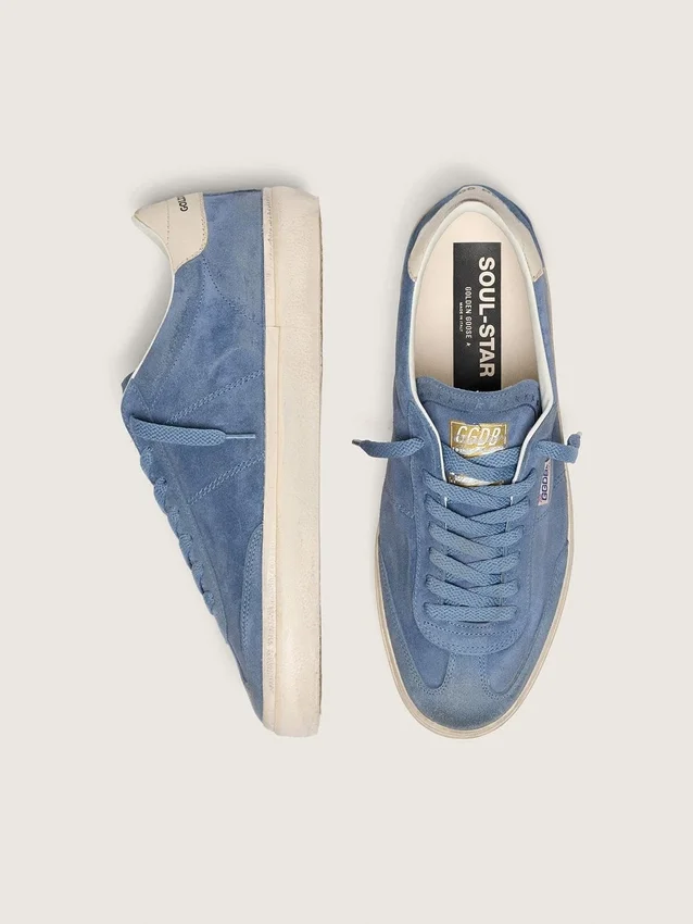 Soul Star para hombre en ante azul vaquero