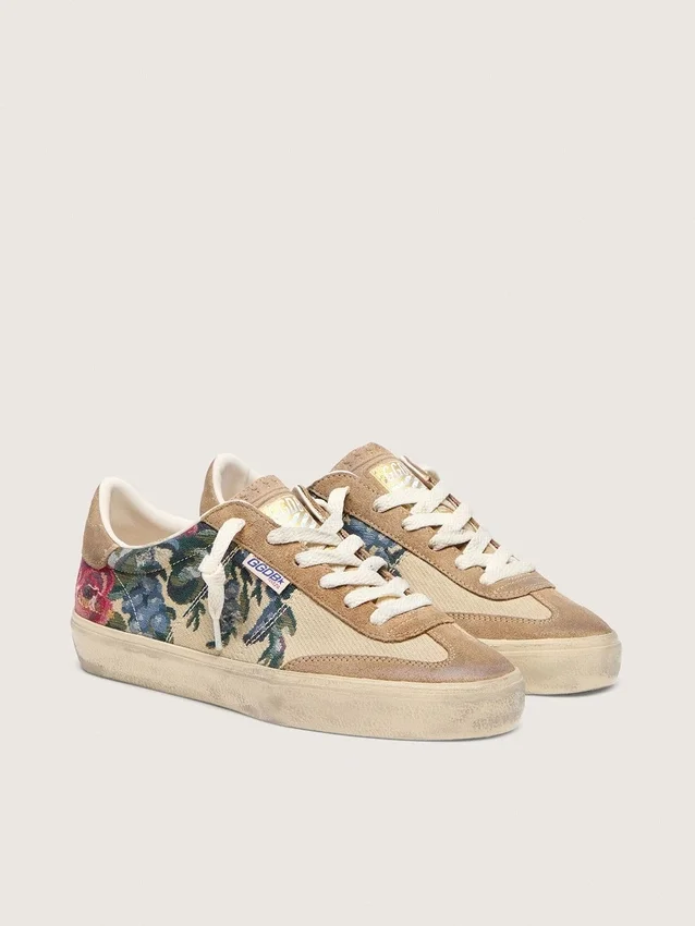 Soul Star para mujer en lona y ante con estampado colorido
