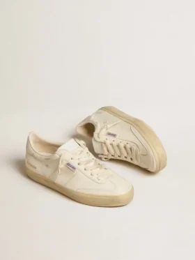 Soul Star para mujer en napa blanca con lengüeta del talón de piel blanca
