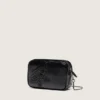 Star Bag de piel negra con estrella de cristal Swarovski