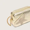 Star Bag en piel color platino con estrella de Swarovski