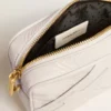 Star Bag «Mini» en piel blanco mantequilla con estrella tono sobre tono