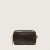 Star Bag «Mini» en piel marrón oscuro envejecida con estrella tono sobre tono