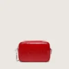 Star Bag Mini para mujer en piel pintada de rojo con estrella tono sobre tono