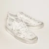 Zapatillas Stardan de piel blanca con acabado desgastado