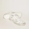 Zapatillas Stardan de piel blanca con acabado desgastado