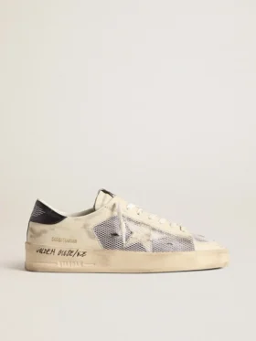 Stardan en piel blanca y malla con estrella de piel blanca
