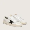 Stardan para hombre en malla blanca con estrella de ante negro