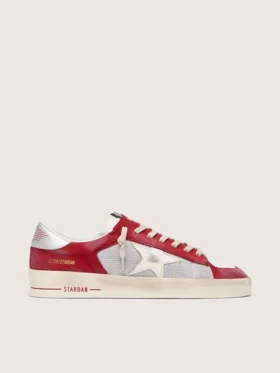 Stardan para hombre en malla y nubuck con estrella de napa y lengüeta de cuero en el talón