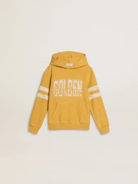 Sudadera amarilla para niños con estampado vintage