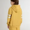 Sudadera amarilla para niños con estampado vintage