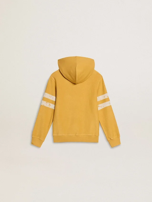 Sudadera amarilla para niños con estampado vintage