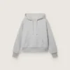 Sudadera con capucha unisex «Star» de algodón gris jaspeado