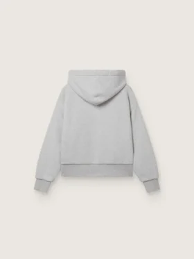 Sudadera con capucha unisex «Star» de algodón gris jaspeado