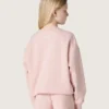 Sudadera corta «Star» para niñas, de algodón rosa con parche y logotipo
