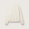 Sudadera Cream LTD con parche bordado
