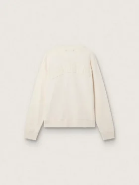 Sudadera Cream LTD con parche bordado