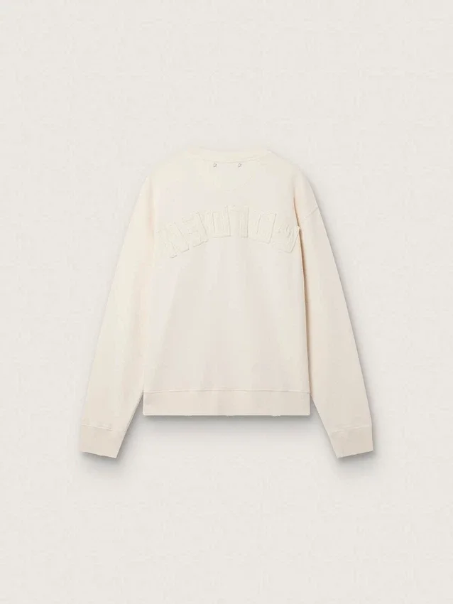 Sudadera Cream LTD con parche bordado