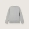 Sudadera de cuello redondo «Journey» para niños, de algodón gris jaspeado con estampado de mascota