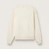 Sudadera en blanco envejecido con logotipo invertido en la espalda - Jersey Capsule