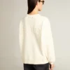 Sudadera en blanco envejecido con logotipo invertido en la espalda - Jersey Capsule