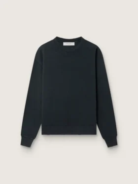 Sudadera en negro lavado con logotipo invertido en la espalda - Jersey Capsule