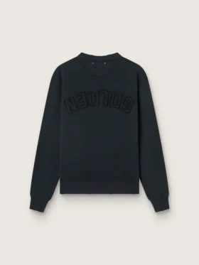 Sudadera en negro lavado con logotipo invertido en la espalda – Jersey Capsule