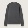 Sudadera gris de hombre con logotipo y acabado desgastado
