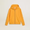 Sudadera naranja para niños con cierre de cremallera