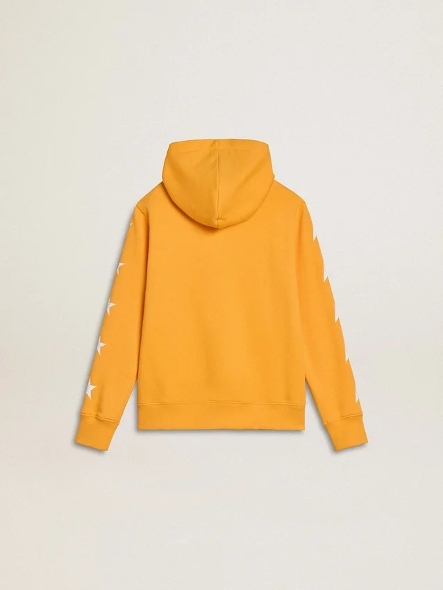 Sudadera naranja para niños con cierre de cremallera