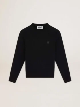 Sudadera negra de la Star Collection con una estrella tono sobre tono en la parte delantera
