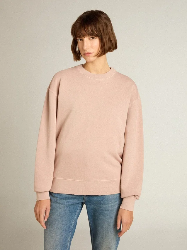 Sudadera rosa empolvado con logotipo invertido en la espalda - Jersey Capsule