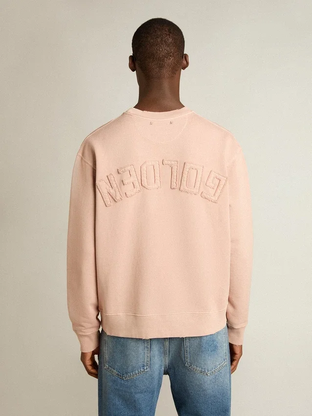 Sudadera rosa empolvado con logotipo invertido en la espalda - Jersey Capsule