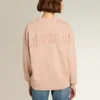 Sudadera rosa empolvado con logotipo invertido en la espalda - Jersey Capsule