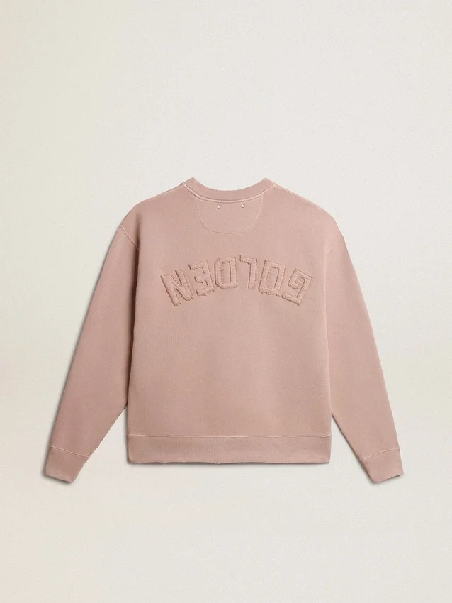 Sudadera rosa empolvado con logotipo invertido en la espalda - Jersey Capsule