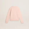 Sudadera rosa para niñas con letras rosas en la parte delantera