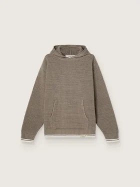 Sudadera unisex con capucha en gris paloma