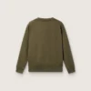 Sudadera unisex de Golden en algodón verde militar con logotipo invertido