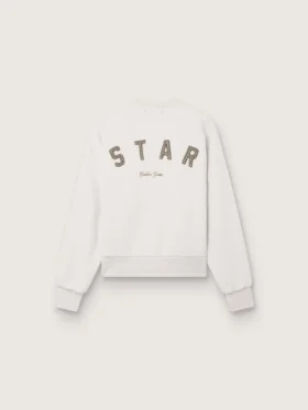 Sudadera unisex «Star» de algodón gris con bordados y cristales