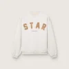 Sudadera unisex «Star» de algodón gris jaspeado con el bordado «Star»