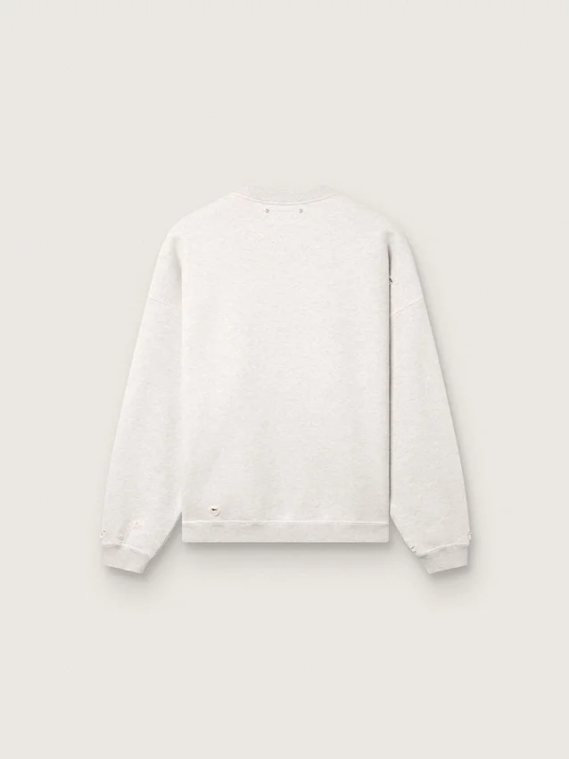 Sudadera unisex «Star» de algodón gris jaspeado con el bordado «Star»