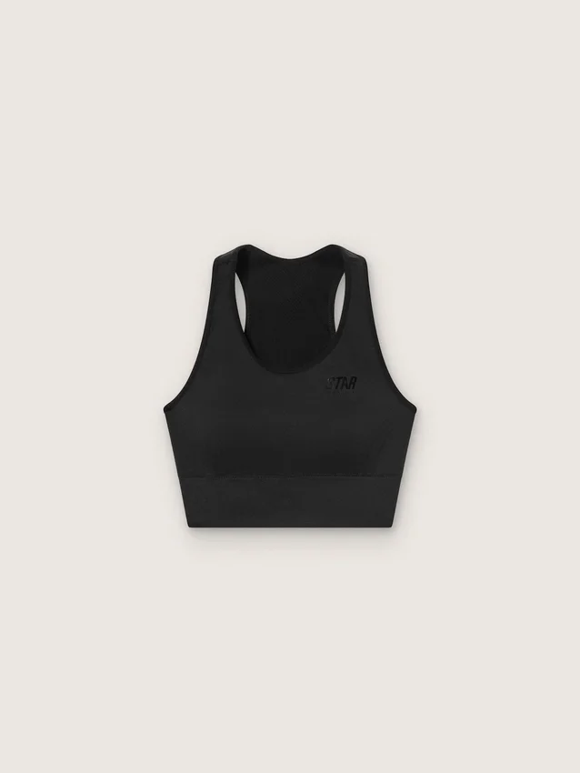 Sujetador deportivo negro para mujer