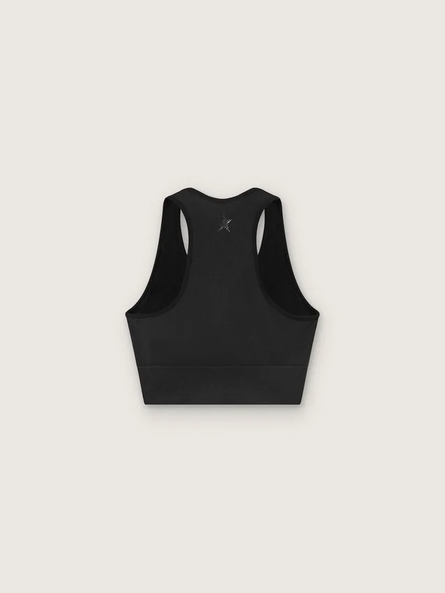 Sujetador deportivo negro para mujer