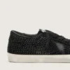 Super-Star en ante negro con cristales Swarovski y estrella de ante negro