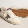 Super-Star en napa con estrella y lengüeta del talón de ante gris