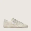 Super-Star en nubuck con cristales Swarovski y estrella de ante gris hielo